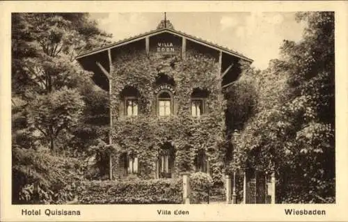 Ak Wiesbaden in Hessen, Hotel Quisisana, Villa Eden