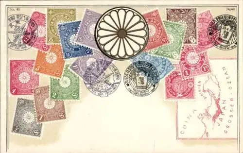 Briefmarken Litho Japan, japanische Briefmarken