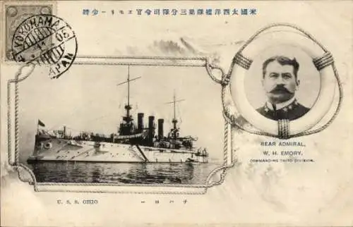 Ak Amerikanisches Kriegsschiff Orio, Admiral W. H. Emory