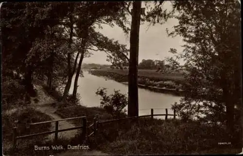 Ak Dumfries Schottland, Burns Walk