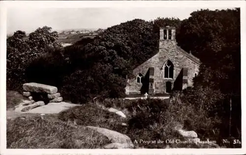 Ak Heysham Village England, Alte Kirche