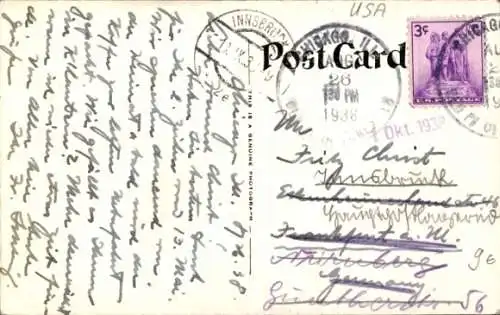 Ak Chicago Illinois USA, Panorama, Chicago's Loop