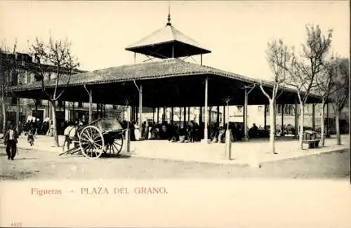 Ak Figueras Katalonien, Plaza del Grano