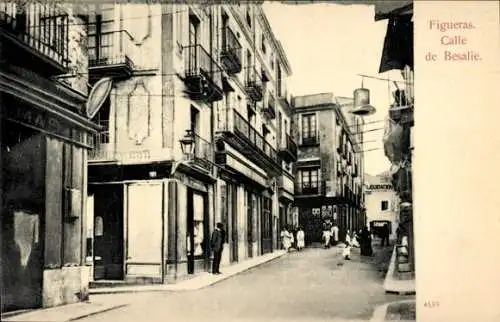 Ak Figueras Katalonien, Calle de Besalie