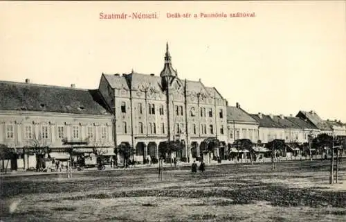 Ak Szatmar Nemeti Rumänien, Deak ter a Pannonia szalloval