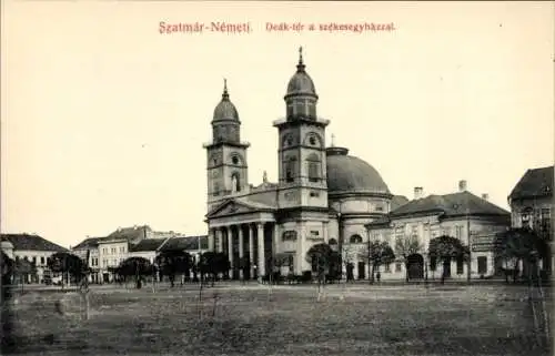 Ak Szatmar Nemeti Rumänien, Deak ter a szekesegyhazzal