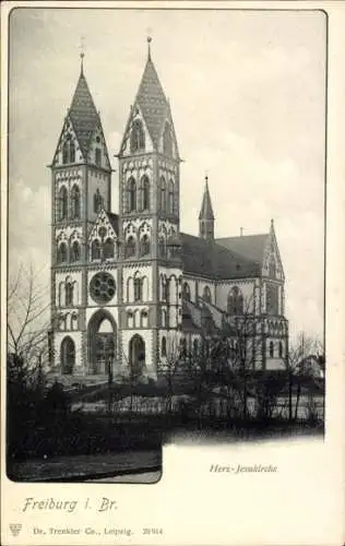 Ak Freiburg im Breisgau, Herz-Jesukirche