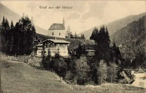 Ak Valepp Schliersee in Oberbayern, Gesamtansicht, Kirche