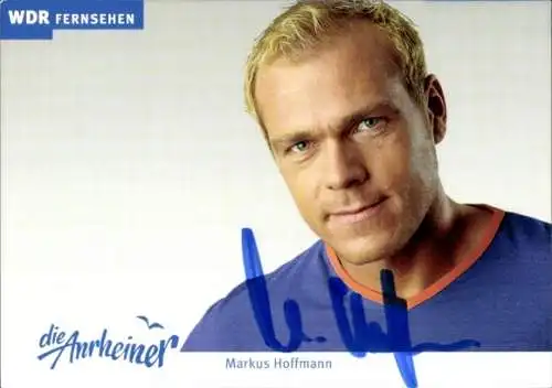 Ak Schauspieler Markus Hoffmann, Portrait, Autogramm, die Anrheiner, WDR