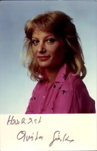 Ak Schauspielerin Christa Gierke, Portrait, Autogramm