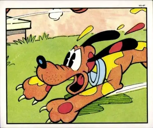 Sammelbild Mickey Nr. 74, Pluto, Disney