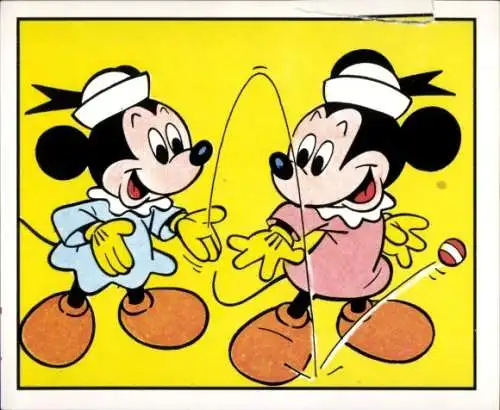 Sammelbild Mickey Nr. 81, Disney, Milly und Molly