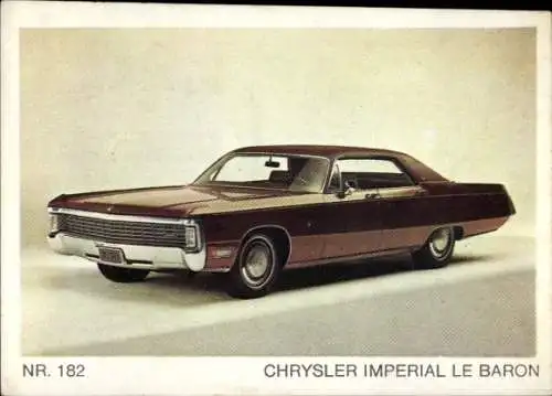 Sammelbild Nr. 182 Chrysler Imperial Le Baron