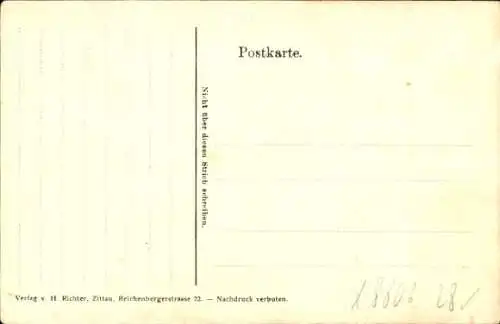 Ak Oybin in der Oberlausitz, Glückwunsch Ostern, Osterhasen, Glocken