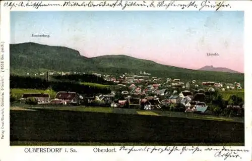Ak Olbersdorf in Sachsen, Gesamtansicht, Lausche, Ameisenberg