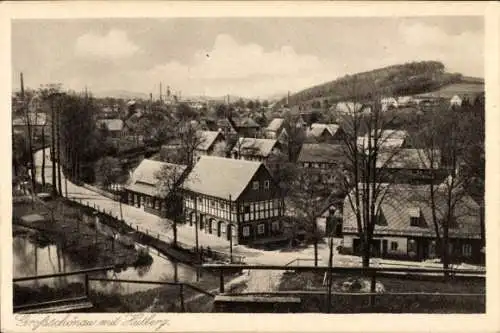 Ak Großschönau im Kreis Görlitz, Gesamtansicht, Hutberg