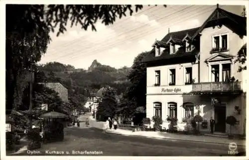 Ak Oybin in der Oberlausitz, Kurhaus, Scharfenstein