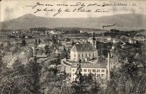 Ak Großschönau in der Oberlausitz Sachsen, Gesamtansicht