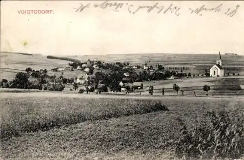 Ak Voigtsdorf Dorfchemnitz Sayda im Erzgebirge, Panorama