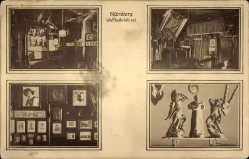 Ak Nürnberg in Mittelfranken, Wirtschaft zum Walfisch