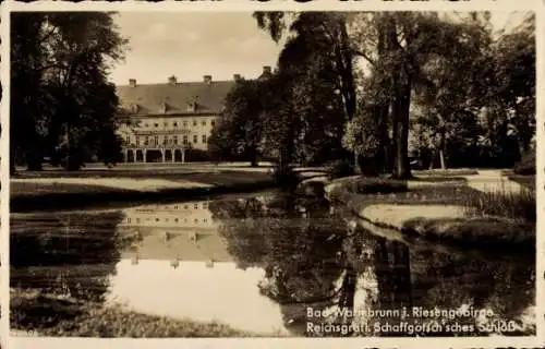 Ak Cieplice Śląskie Zdrój Bad Warmbrunn Riesengebirge Schlesien, Schaffgotsches Schloss