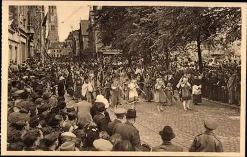 24 Ak Bruges Brügge Flandern Westflandern, Prozession von Sankt Sang