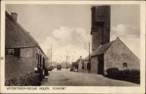 Ak Fijnaart Moerdijk Nordbrabant Niederlande, Watertoren, Nieuwe Molen