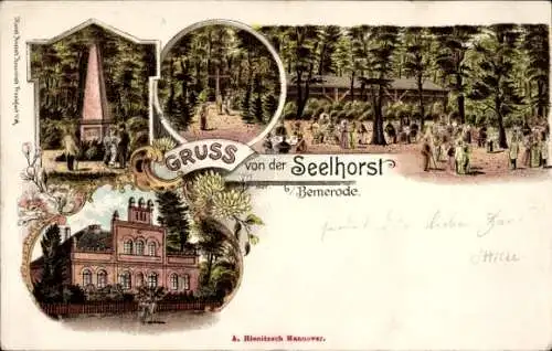 Litho Seelhorst Wülfel Hannover in Niedersachsen, Denkmal, Waldwirtschaft Seelhorst