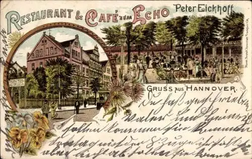 Litho Hannover in Niedersachsen, Restaurant, Café zum Echo