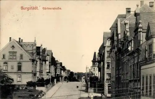 Ak Burgstädt in Sachsen, Gärtnerstraße