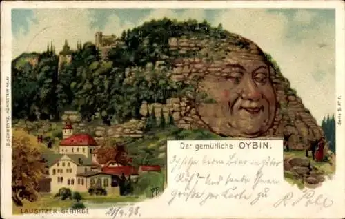 Litho Oybin in der Oberlausitz, Lausitzer Gebirge