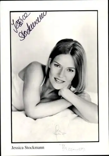 Ak Schauspielerin Jessica Stockmann, Portrait, Autogramm