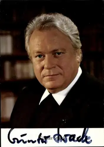 Ak Schauspieler Günter Strack, Autogramm, Portrait