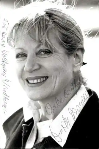 Ak Schauspielerin Christa Berndl, Portrait, Autogramm