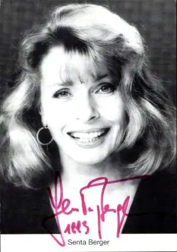 Ak Schauspielerin Senta Berger, Portrait, Autogramm