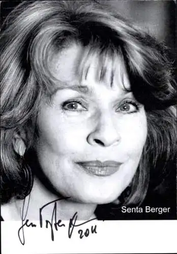 Ak Schauspielerin Senta Berger, Portrait, Autogramm