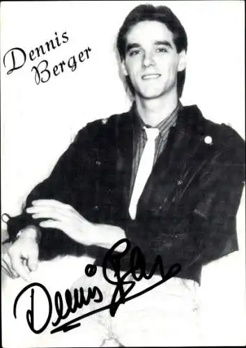 Ak Schauspieler Dennis Berger, Portrait, Autogramm