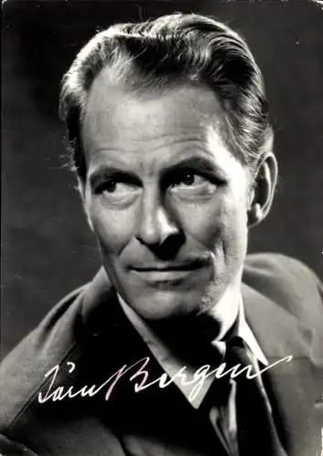 Ak Schauspieler Jörn Bergen, Portrait, Autogramm