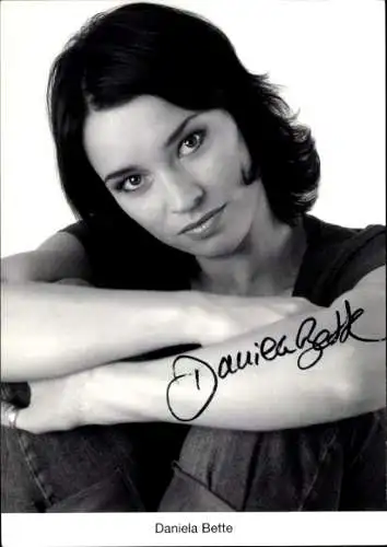 Ak Schauspielerin Daniela Bette, Portrait, Autogramm, Lindenstraße, ARD
