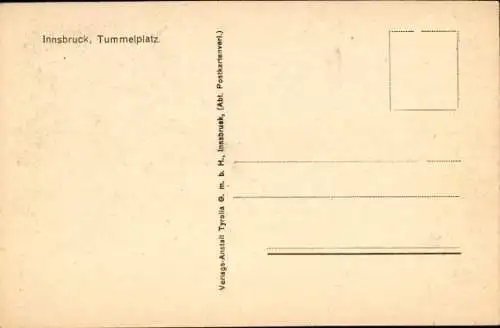 Ak Innsbruck in Tirol, Tummelplatz