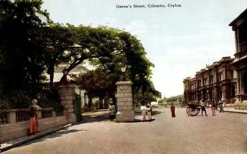 Ak Colombo Ceylon Sri Lanka, Queen's Street
