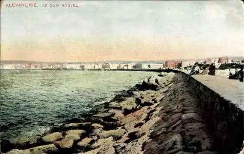 Ak Alexandria, Ägypten, Le Quai Nouvel