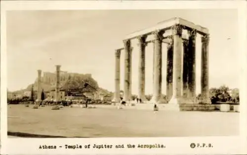 Ak Athen Griechenland, Jupiter Tempel, Akropolis