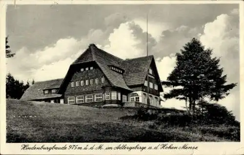 Ak Zieleniec Grunwald Schlesien, Hindenburgbaude