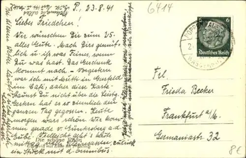 Ak Gersfeld in der Rhön Hessen, Eube, Panorama