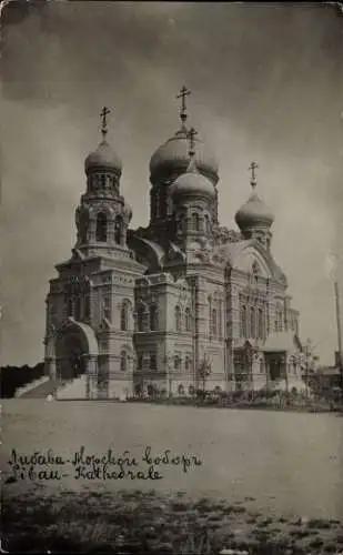 Foto Ak Liepaja Libau Lettland, Kathedrale