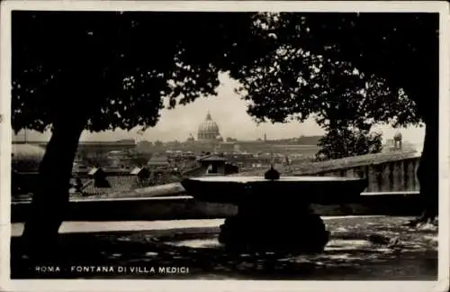 Ak Roma Rom Lazio, Fontana di Villa Medici