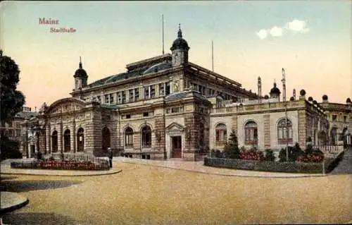 Ak Mainz am Rhein, Stadthalle