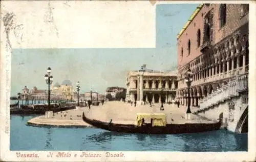 Ak Venezia Venedig Veneto, Molo e Palazzo Ducale