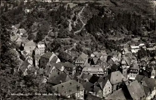 Ak Monschau Montjoie in der Eifel, Blick von der Burg